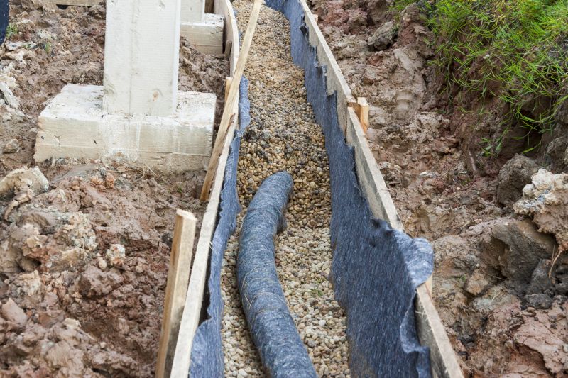 Completed French Drain