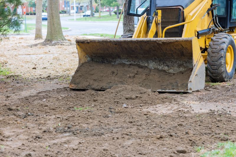 Equipment used in yard sloping